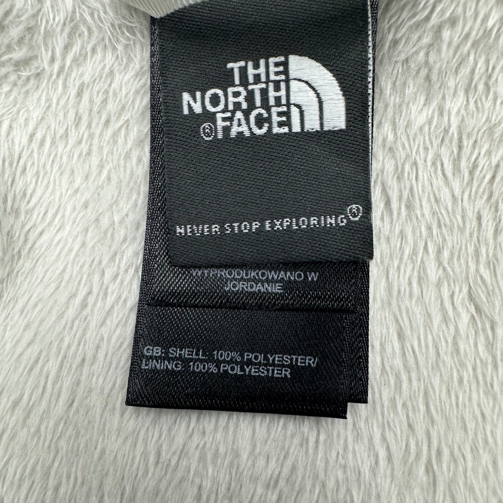 The North Face Womens Gray Crescent Full Zip Fleece Hoodie Jacket Size Medium M - Picture 8 of 11